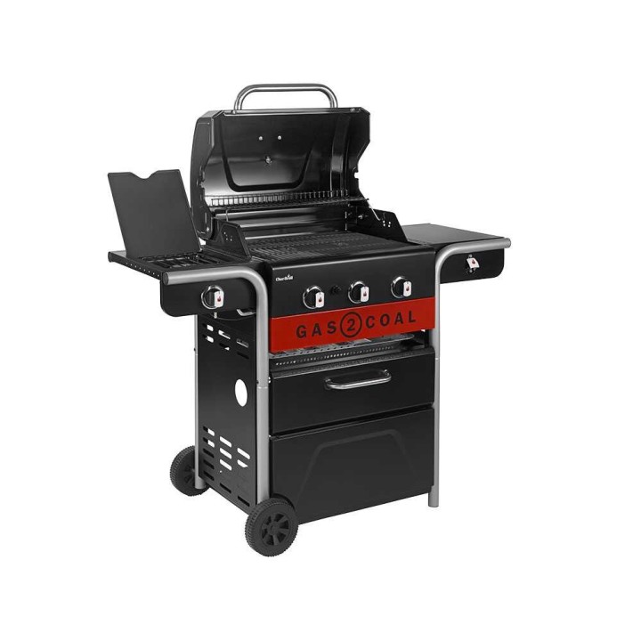 Char-Broil Gas2Coal 2.0 3B kaasu- ja hiiligrilli, 10,1 kW