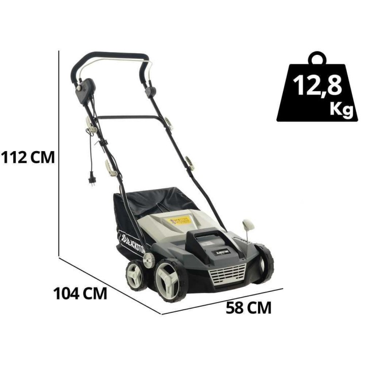 BlackStone ESS-1600 sähkötoiminen ilmastin ja rullaharja, 1 600 W, 38 cm
