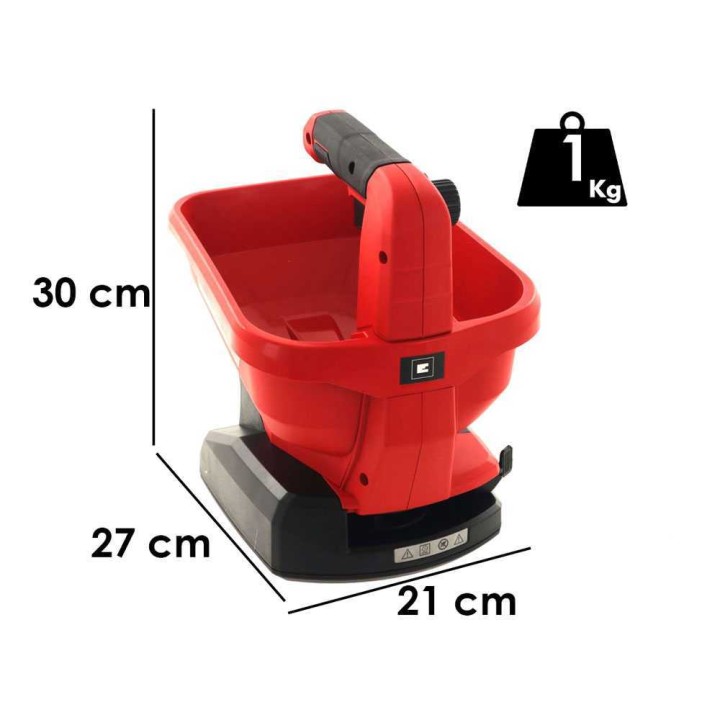Einhell GE-US 18 Li akkukäyttöinen lannoitelevitin, 18 V, ilman akkua ja laturia