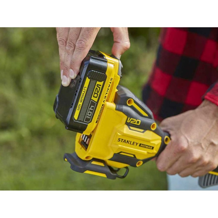 STANLEY FATMAX V20 akkukäyttöinen trimmeri, 18 V, 4 Ah, 33 cm