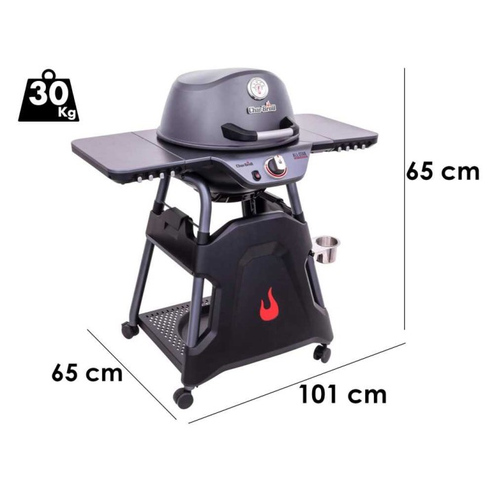 Char-Broil All Star 1 Gas kaasugrilli, 1 590 cm², Ø 45 cm, 30 kg