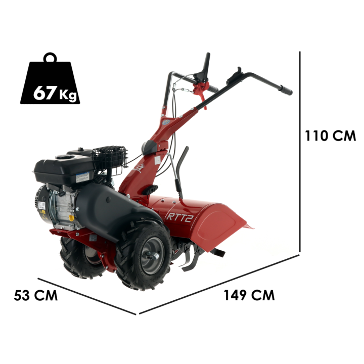 Eurosystems RTT 2 SR -jyrsin, Briggs & Stratton CR950, 7 HP, 50 cm, 1+1-vaihteisto