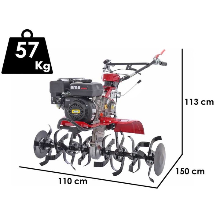 AMA MTZ100G -jyrsin, 7 HP, 212 cm³, 100 cm, 3+1 vaihdetta