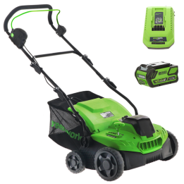 Greenworks GD40SC38II akkukäyttöinen nurmikon ilmaaja 40 V 4 Ah