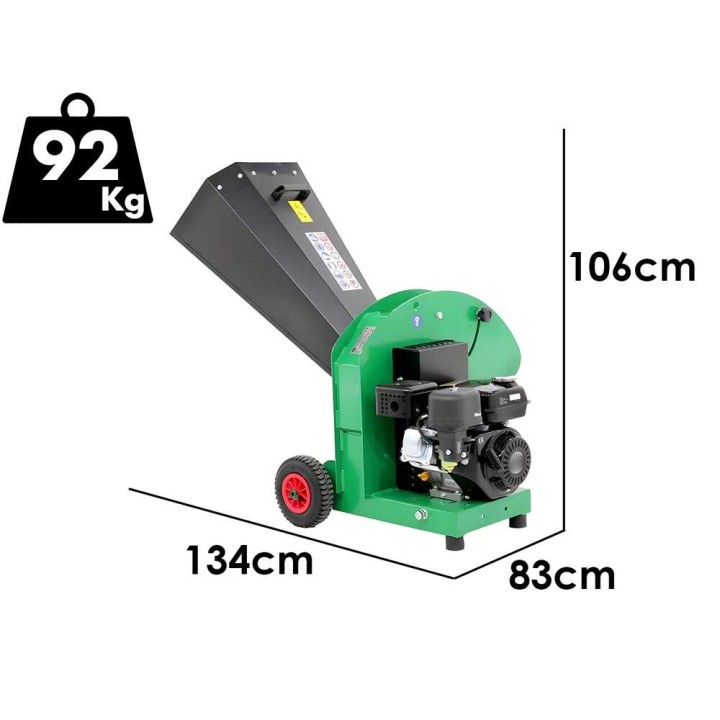 Seven Italy CH210 bensiinikäyttöinen oksasilppuri, Loncin LC170F-2, 7 HP