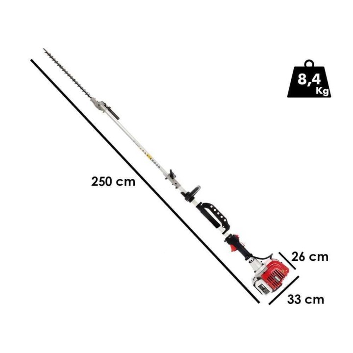 GeoTech 2T GT-2 33 L pitkävartinen pensasleikkuri, 56 cm, 33 cm³, 1,4 HP