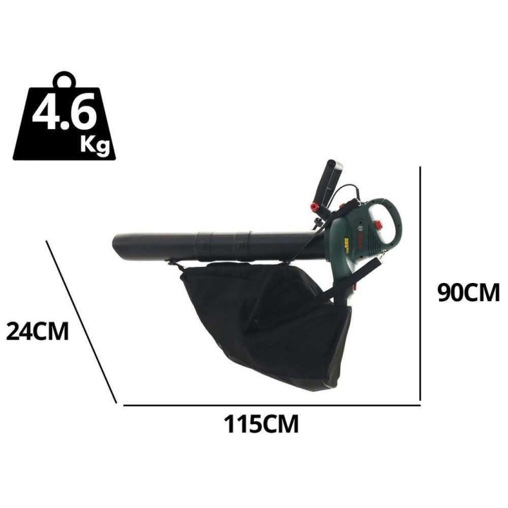 Bosch Universal Garden Tidy 2300 lehtipuhallin-imuri, 2 300 W, 45 l