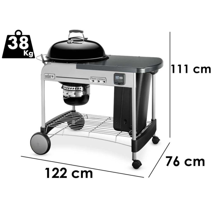 Weber Performer Premium GBS hiiligrilli, Ø 57 cm, 2 550 cm²