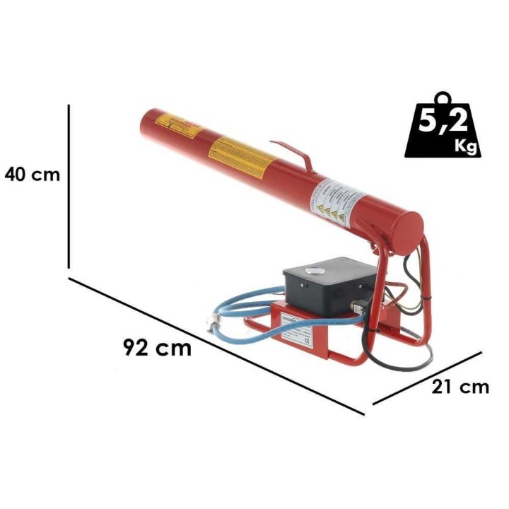 Ferroni Magic kaasukäyttöinen peltokarkotin, 12 V, 4 ha