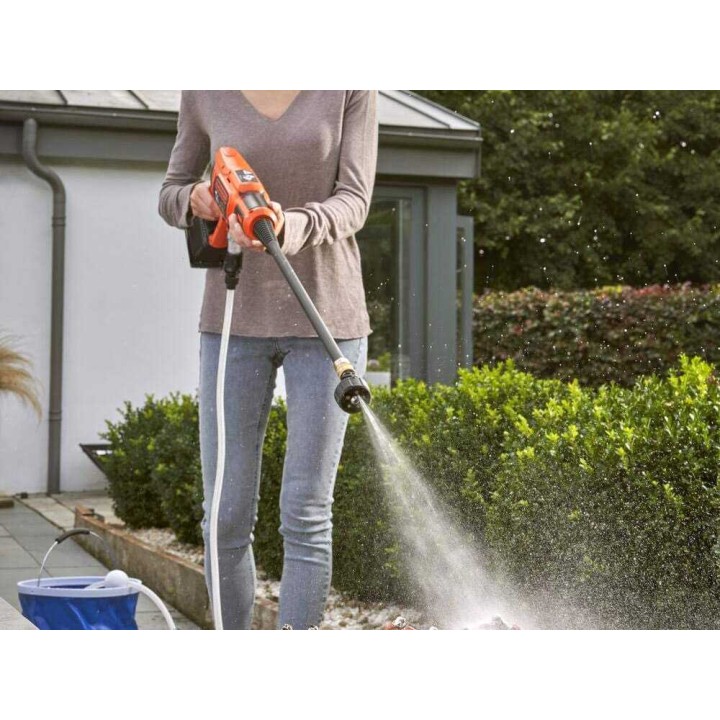 Black & Decker BCPC18D1 akkupainepesuripistooli, 18 V, 24 bar, viisitoiminen suutin