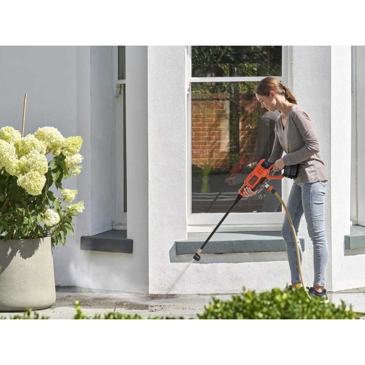 Black & Decker BCPC18D1 akkupainepesuripistooli, 18 V, 24 bar, viisitoiminen suutin