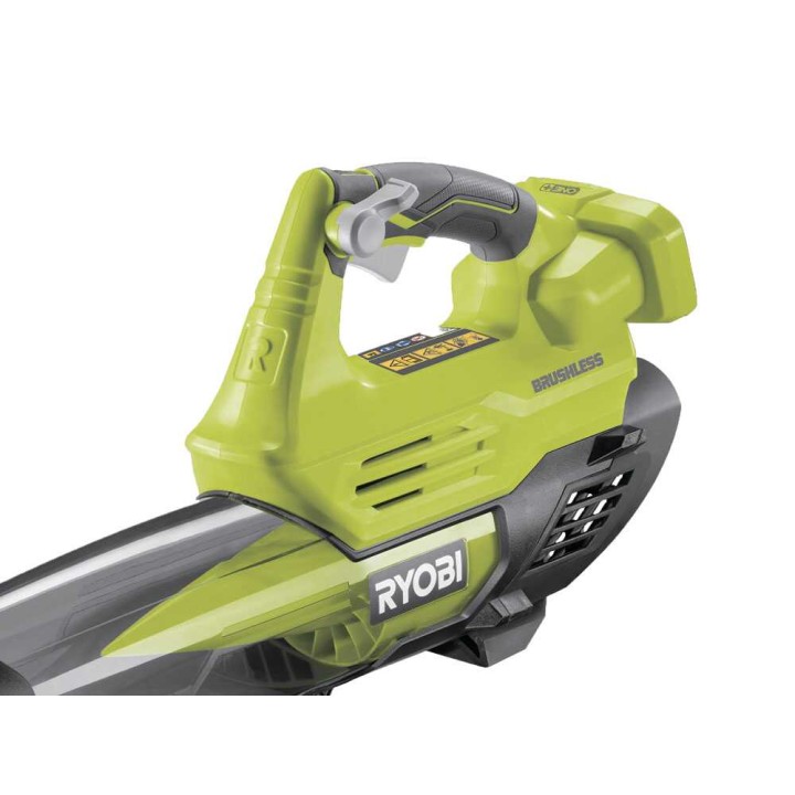 Ryobi RY18BLXA-0 akkupuhallin, 18 V, 4 Ah, 200 km/h