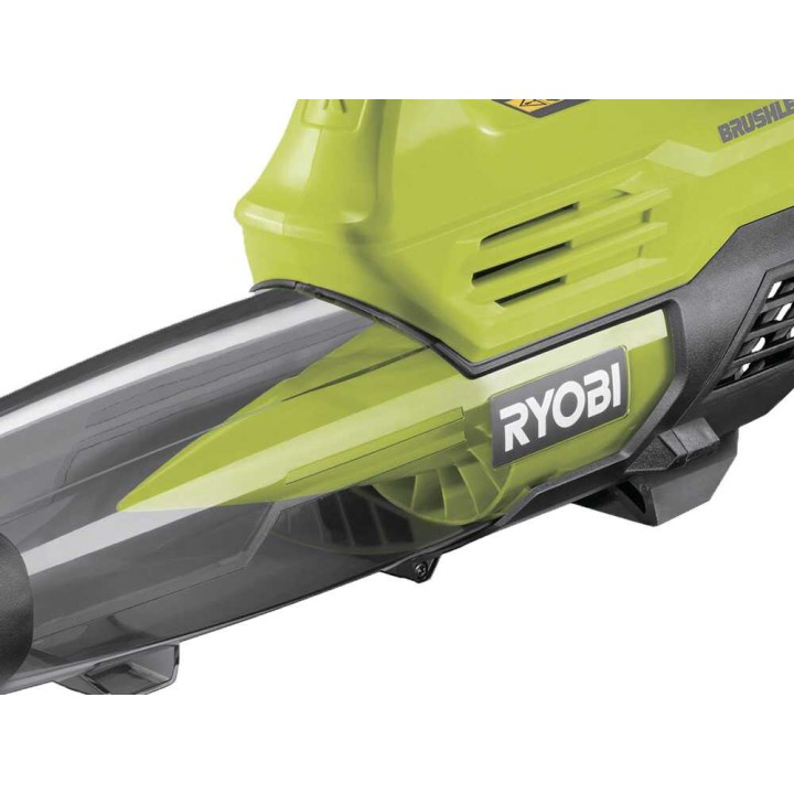 Ryobi RY18BLXA-0 akkupuhallin, 18 V, 4 Ah, 200 km/h