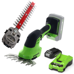 Greenworks G24SHT akkukäyttöiset puutarhasakset 24 V 2 Ah