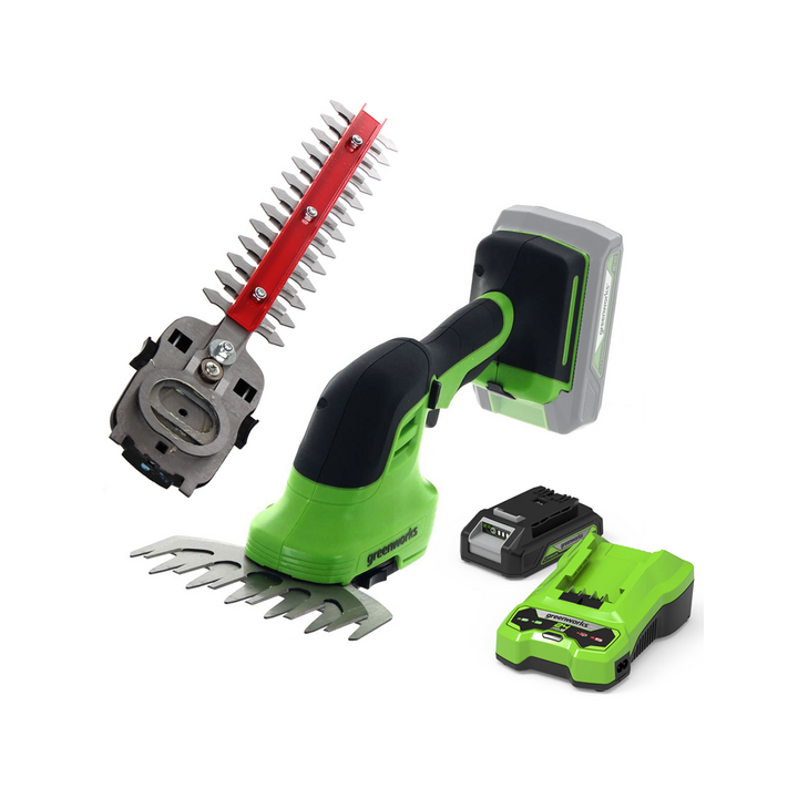 Greenworks G24SHT akkukäyttöiset puutarhasakset 24 V 2 Ah