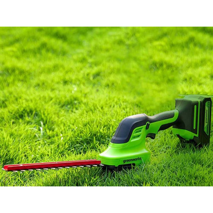 Greenworks G24SHT akkukäyttöiset puutarhasakset, 24 V, 2 Ah