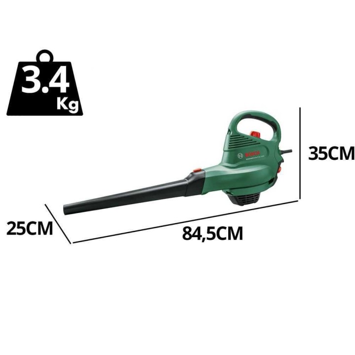 Bosch Universal Garden Tidy 3000 lehtipuhallin ja -imuri, 3 000 W, 50 l