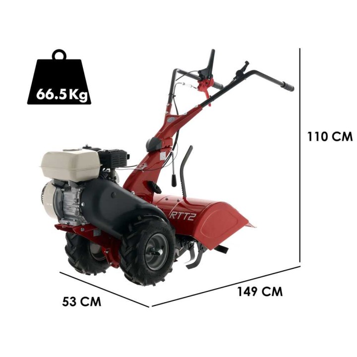 Eurosystems RTT2 SR puutarhajyrsin, Honda GP160, 4,8 HP, 50 cm, 1 + 1 -vaihteisto
