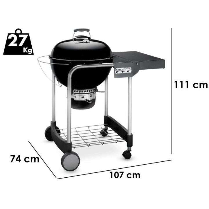 Weber Performer GBS -hiiligrilli, 57 cm, 2 552 cm²