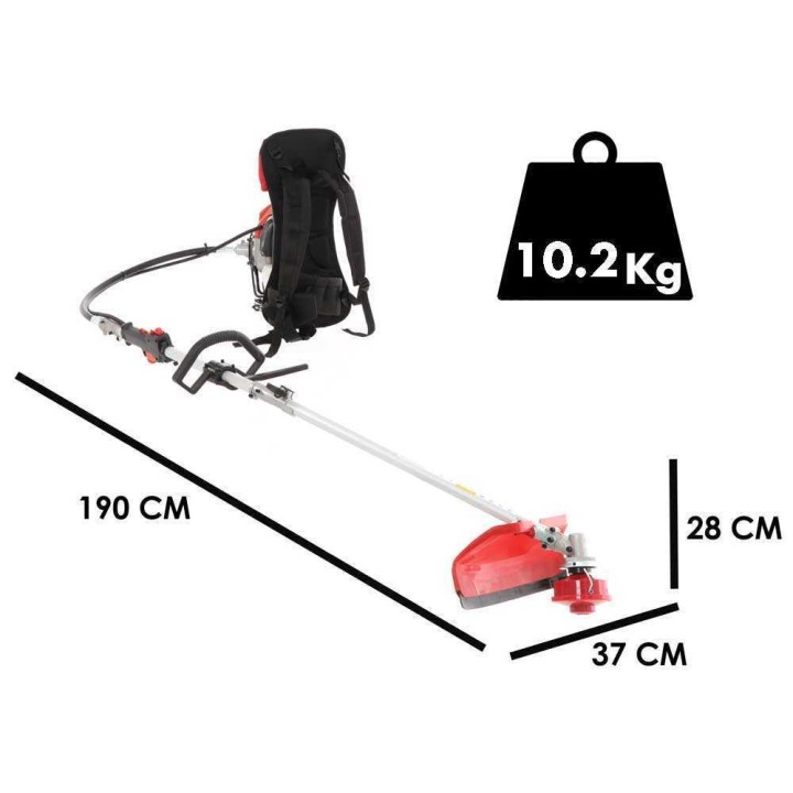 GeoTech GT-2 52 BP selkämallinen raivaussaha, 52 cm³, 1,94 HP