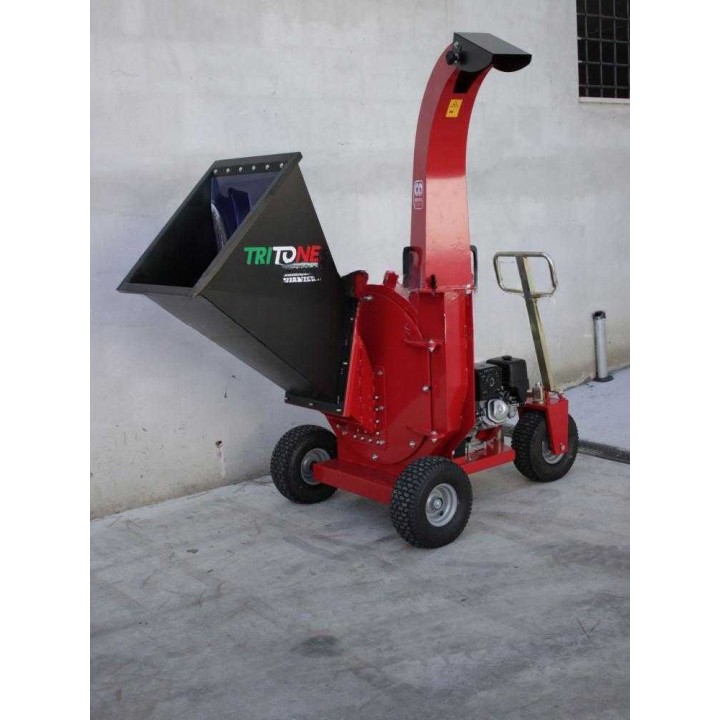 Ceccato Tritone Monster GX 390 biotrituratori, Honda 13 HP, oksille enintään 100 mm