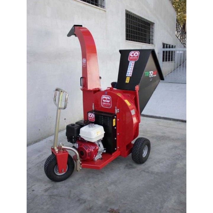 Ceccato Tritone Monster GX 390 biotrituratori, Honda 13 HP, oksille enintään 100 mm
