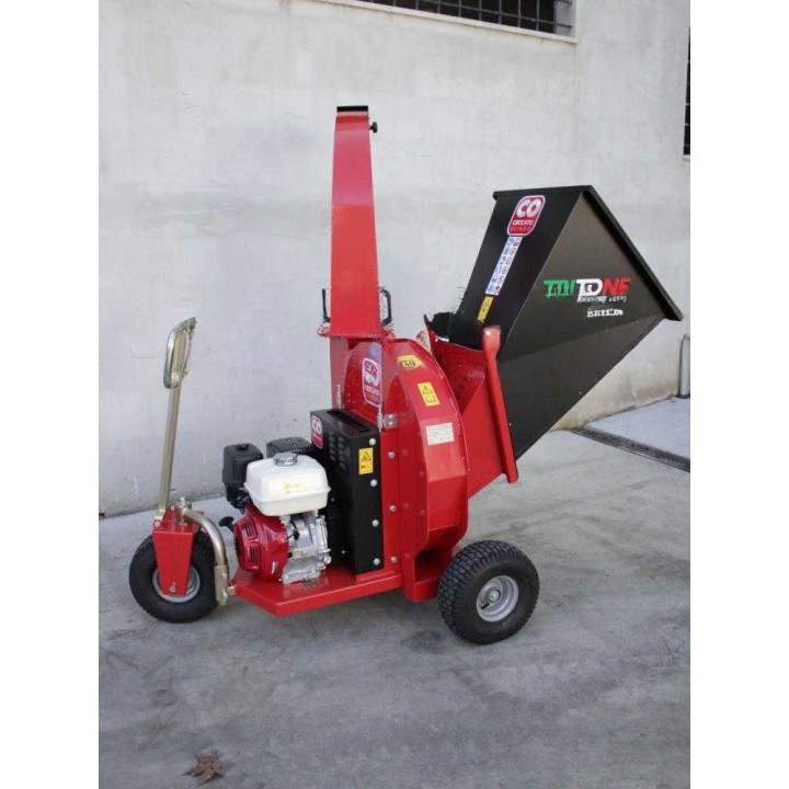 Ceccato Tritone Monster GX 390 biotrituratori, Honda 13 HP, oksille enintään 100 mm