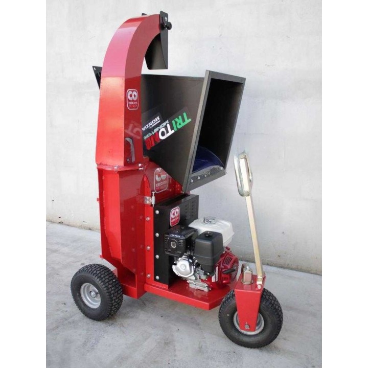 Ceccato Tritone Monster GX 390 biotrituratori, Honda 13 HP, oksille enintään 100 mm