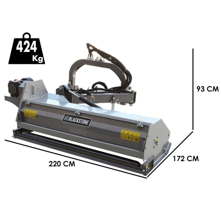BlackStone BVM 180 M reunaniittokone traktoriin, 180 cm, hydraulinen siirto, 50–55 HP