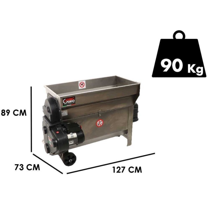 Grifo DVEP30I sähkökäyttöinen varsikone, 2,5 HP, 3 000 kg/h