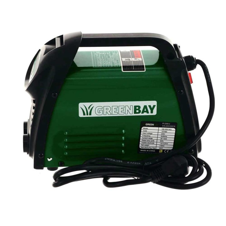 GreenBay GB-WM 140J MMA-invertterihitsauskone, 20–140 A, 230 V