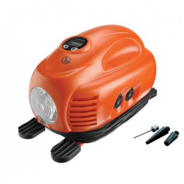Black Decker ASI200 XJ kannettava öljytön kompressori 12 V enintään 8 bar