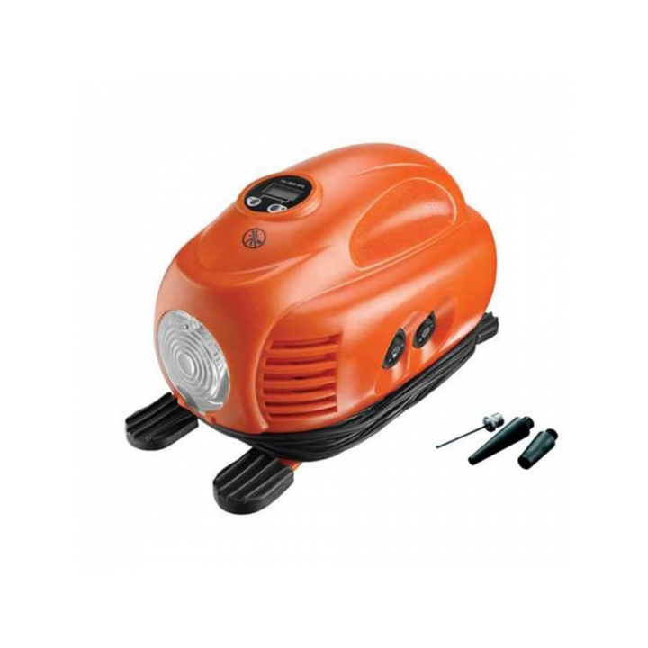 Black Decker ASI200 XJ kannettava öljytön kompressori 12 V enintään 8 bar