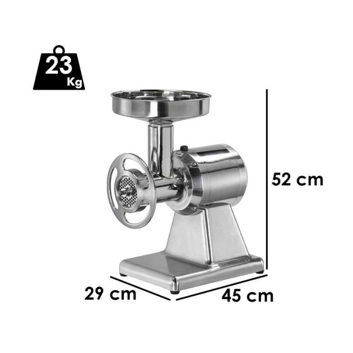 Fimar TC22SN sähköinen lihamylly, 1 100 W, 230 V, alumiininen jauhamisryhmä