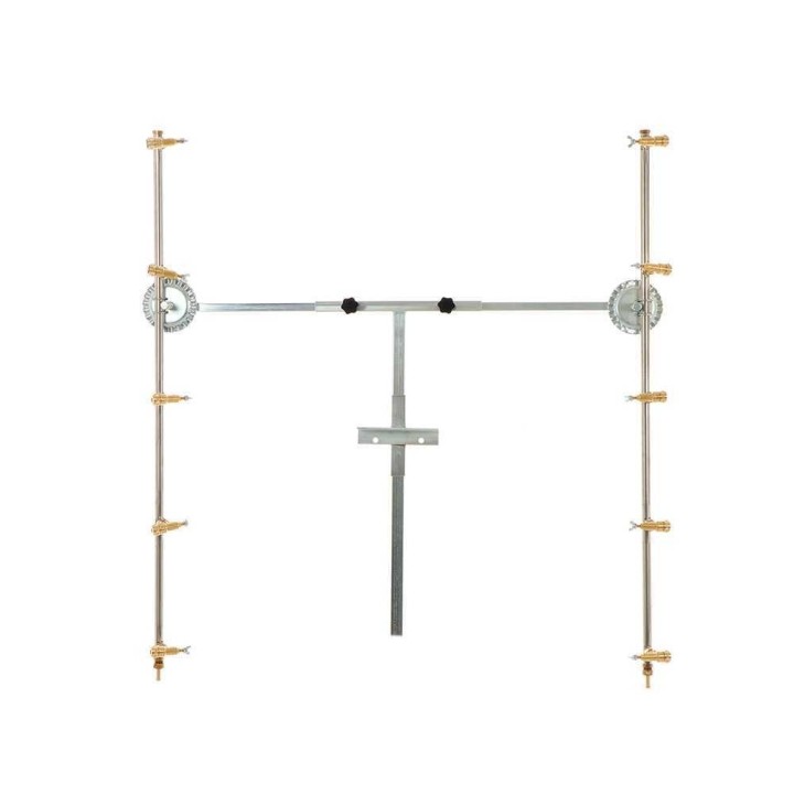 Ruiskutuspuomipari 5+5 viuhkasuuttimilla, ruostumaton teräs, 120 cm