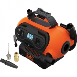 Black Decker BDCINF18N QS kannettava öljytön ilmakompressori 11 bar 12 V ja 230 V