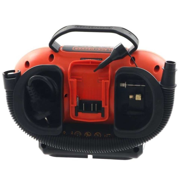 Black & Decker BDCINF18N-QS kannettava öljytön ilmakompressori, 11 bar, 12 V ja 230 V