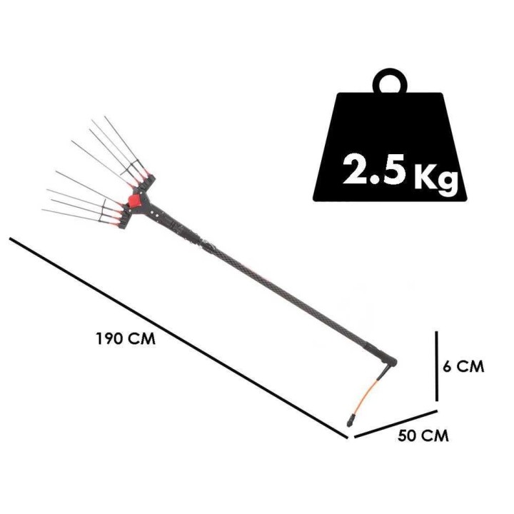 Castellari Vertigo Carbon C 30V oliivinkorjuukampa, 190–240 cm, 500 W
