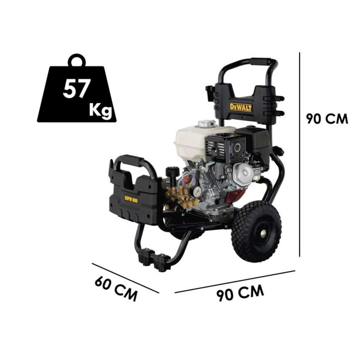 DeWalt DXPW 009E bensiinikäyttöinen painepesuri, 210 bar, 780 l/h, Honda GX 270