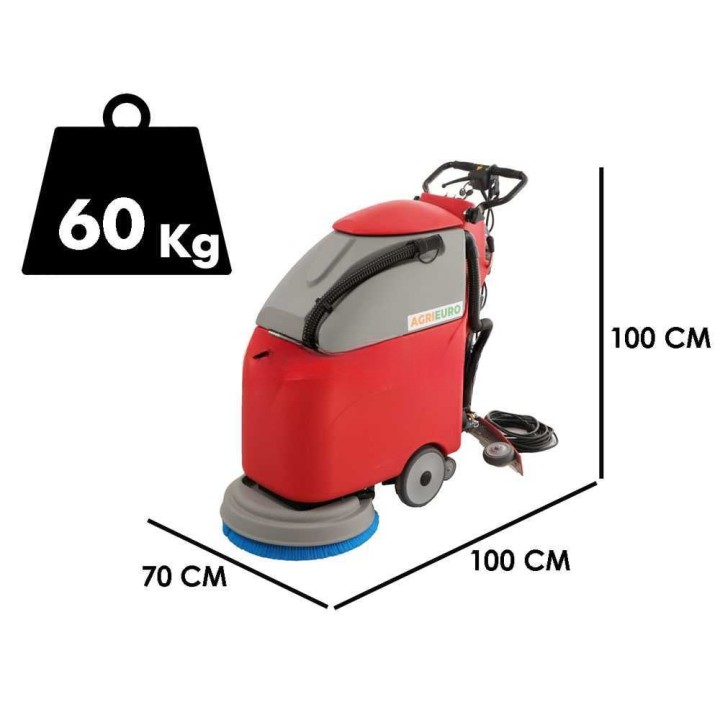 U.T. LP-450-E lattianpesukone, 45 cm, 230 V, 30 l säiliöt
