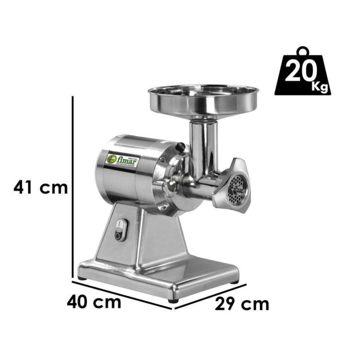 Fimar TC12TS sähköinen lihamylly, 750 W, 230 V, 160 kg/h