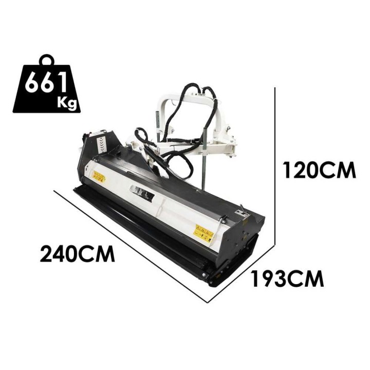 BlackStone BVH 200 H sivusiirtoinen traktorimurskain, 200 cm, 70–80 HP