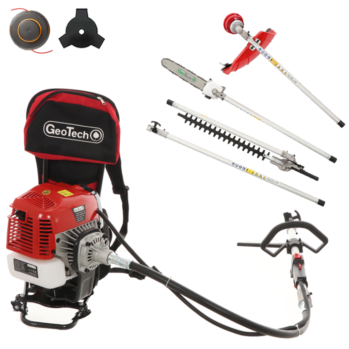 GeoTech GT 2 58 BP monitoiminen reppukantoinen raivaussaha 58 cm 3 2 HP