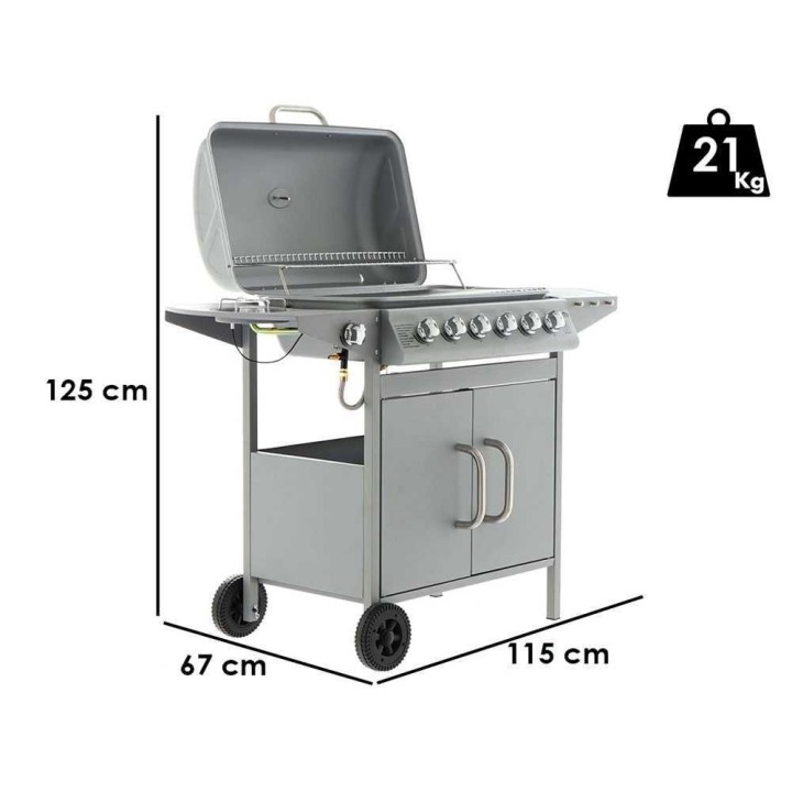 Royal Food RF-GB SPC 6+1 kaasugrilli, 6 poltinta, 12 kW