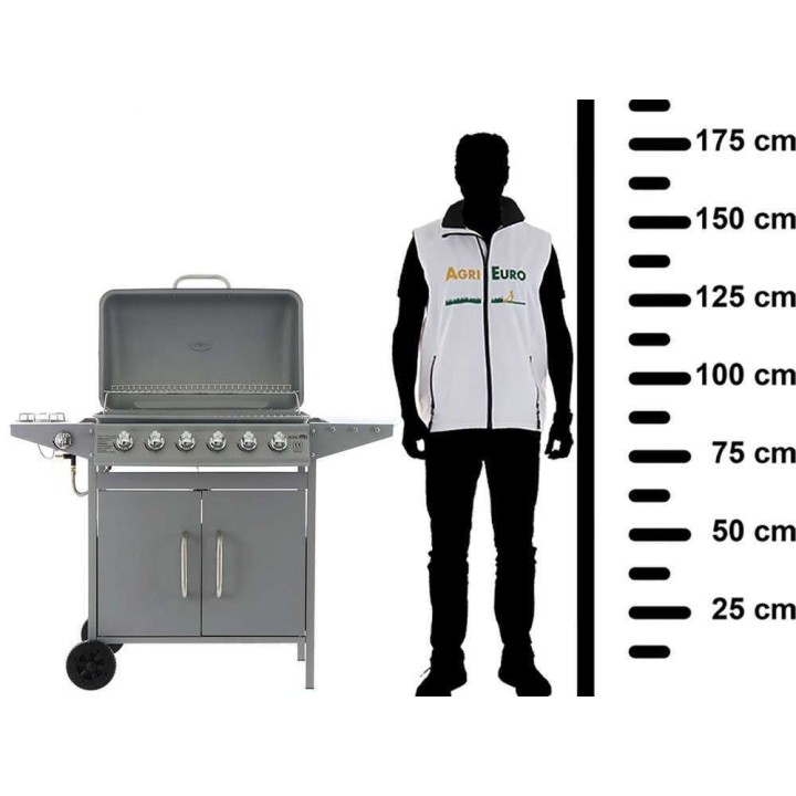 Royal Food RF-GB SPC 6+1 kaasugrilli, 6 poltinta, 12 kW