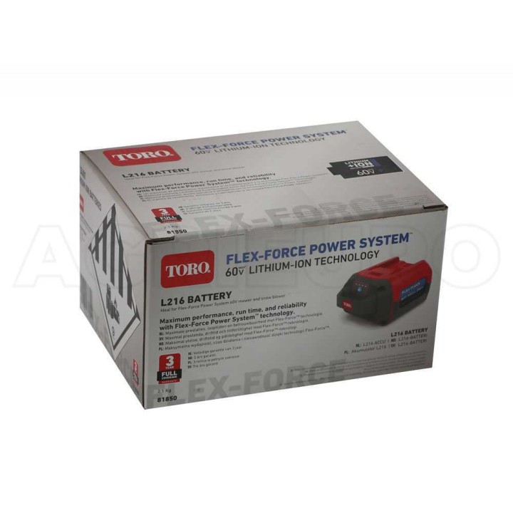 TORO Flex Force 60 V 4 Ah litiumakku puutarhatyökaluille