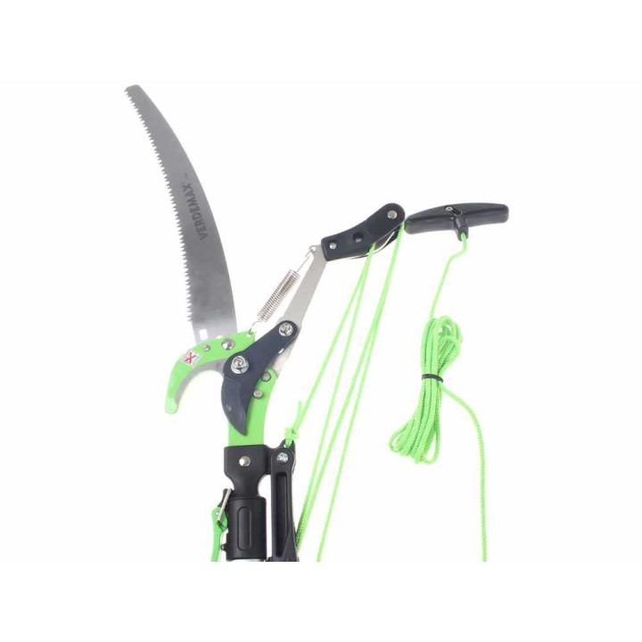 Verdemax teleskooppinen oksaleikkuri ja oksasaha, 130–310 cm, 45 mm