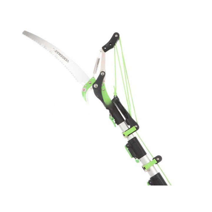 Verdemax teleskooppinen oksaleikkuri ja oksasaha, 130–310 cm, 45 mm