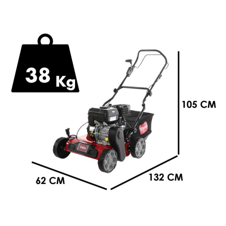 TORO TO-54610 nurmi-ilmaaja, Briggs & Stratton XR750, 6 HP, 40 cm