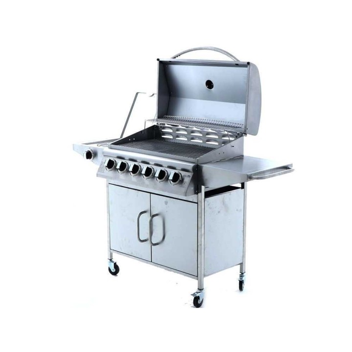 Royal Food RF-GB SS-Plus 6+1 kaasugrilli, ruostumaton teräs, 15 kW